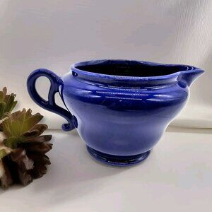 Vintage Gladding Mcbean Pottery Cobalt Blue Creamer Franciscan